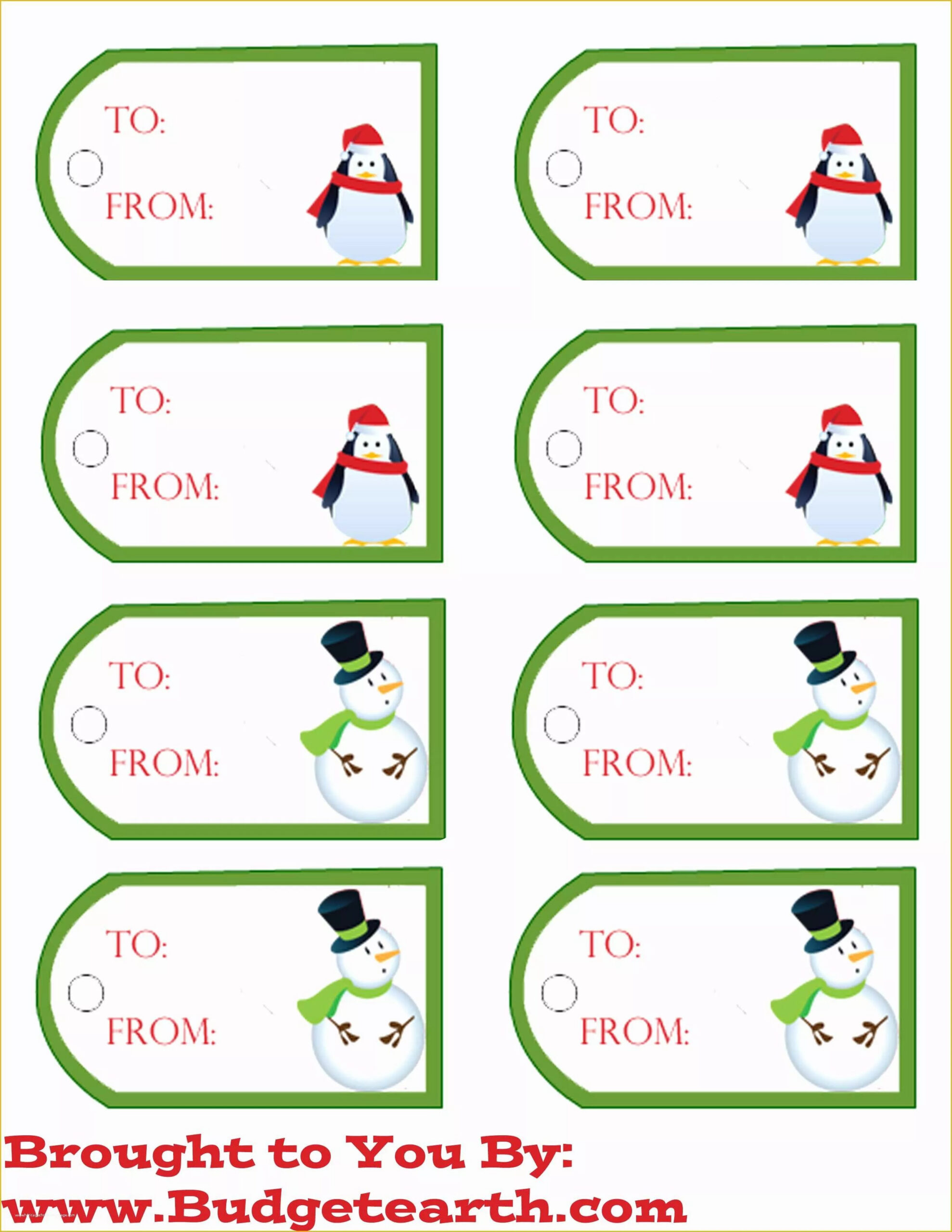 Free Printable Christmas Gift Tags Templates - Printable Party Favors within Pdf Printable Christmas Tags