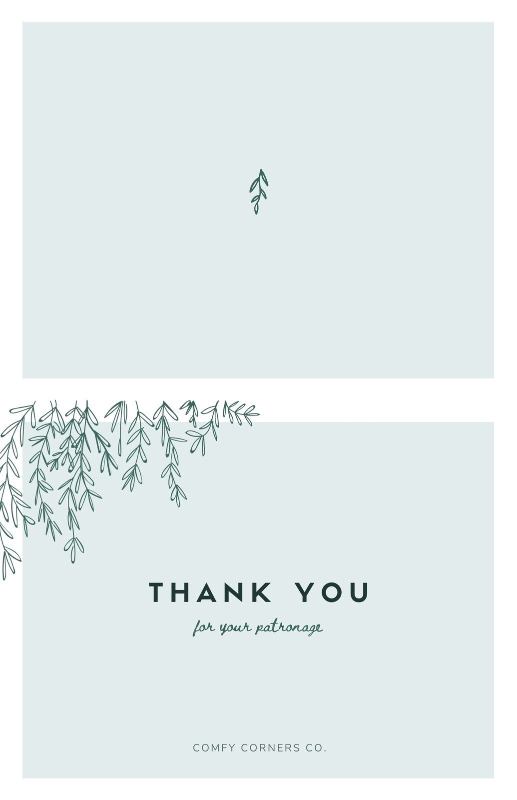 Free Printable, Customizable Folded Note Card Templates | Canva with Thank You Cards Printable Free Foldable