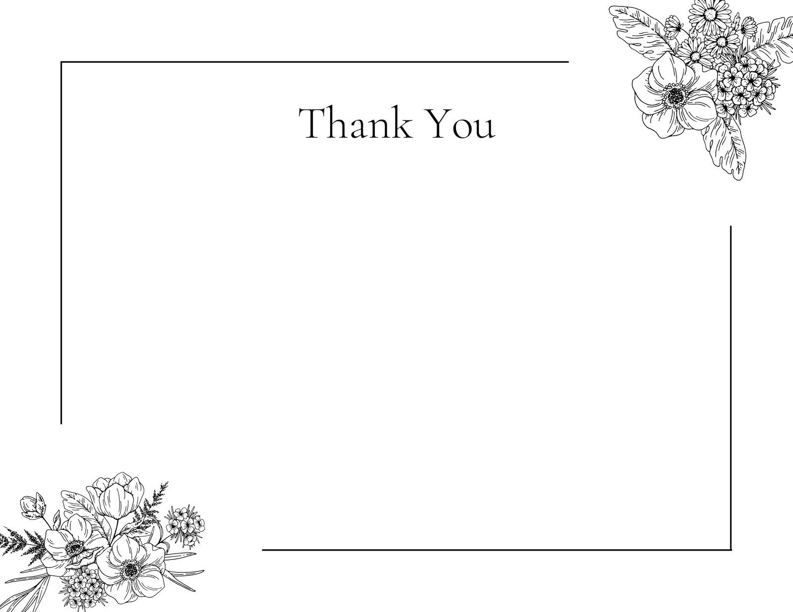 Free Printable Customizable Note Card Templates | Canva throughout Blank Thank You Cards Printable Free