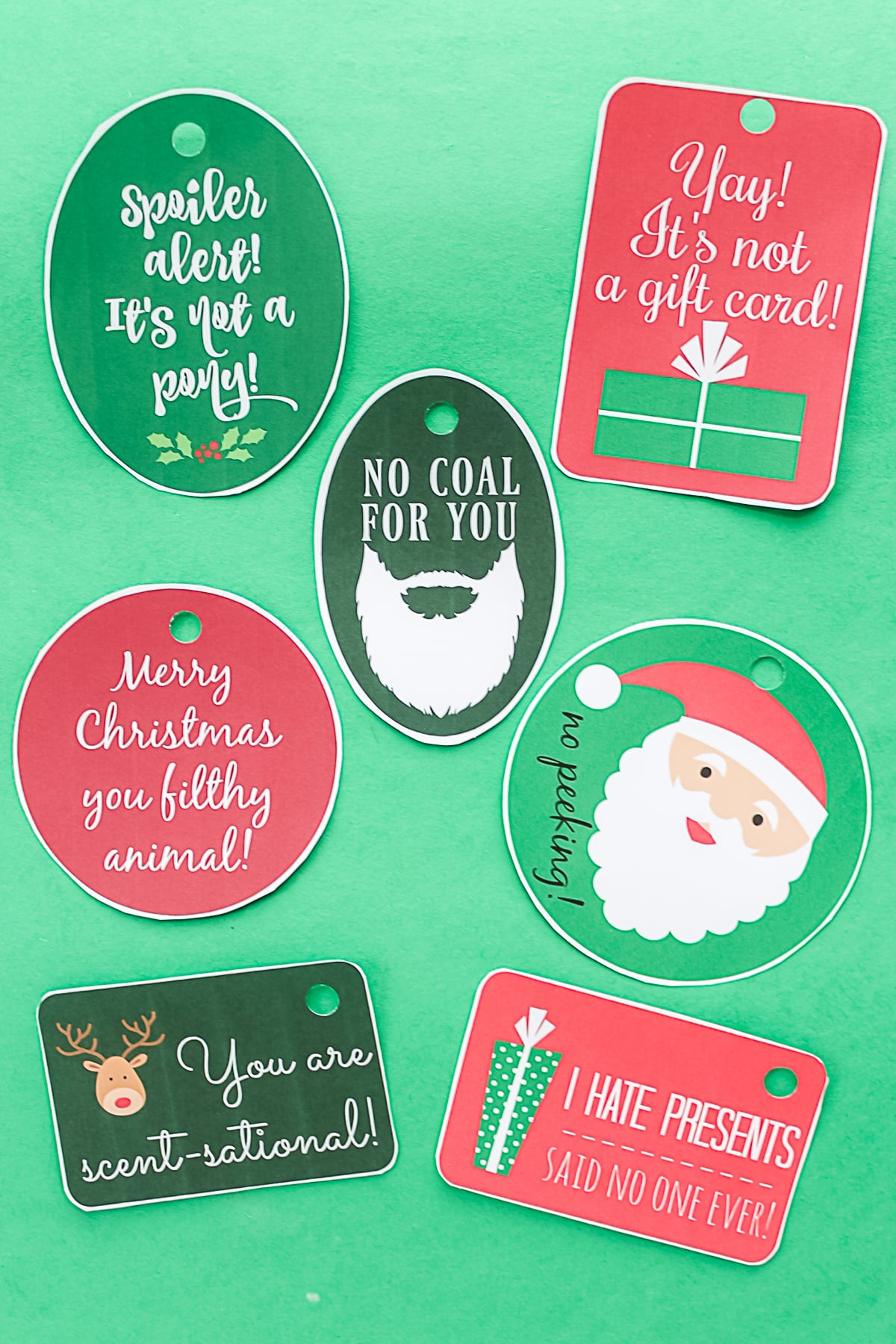 Free Printable Funny Christmas Gift Tags - Angie Holden The with regard to Printable Funny Christmas Tags