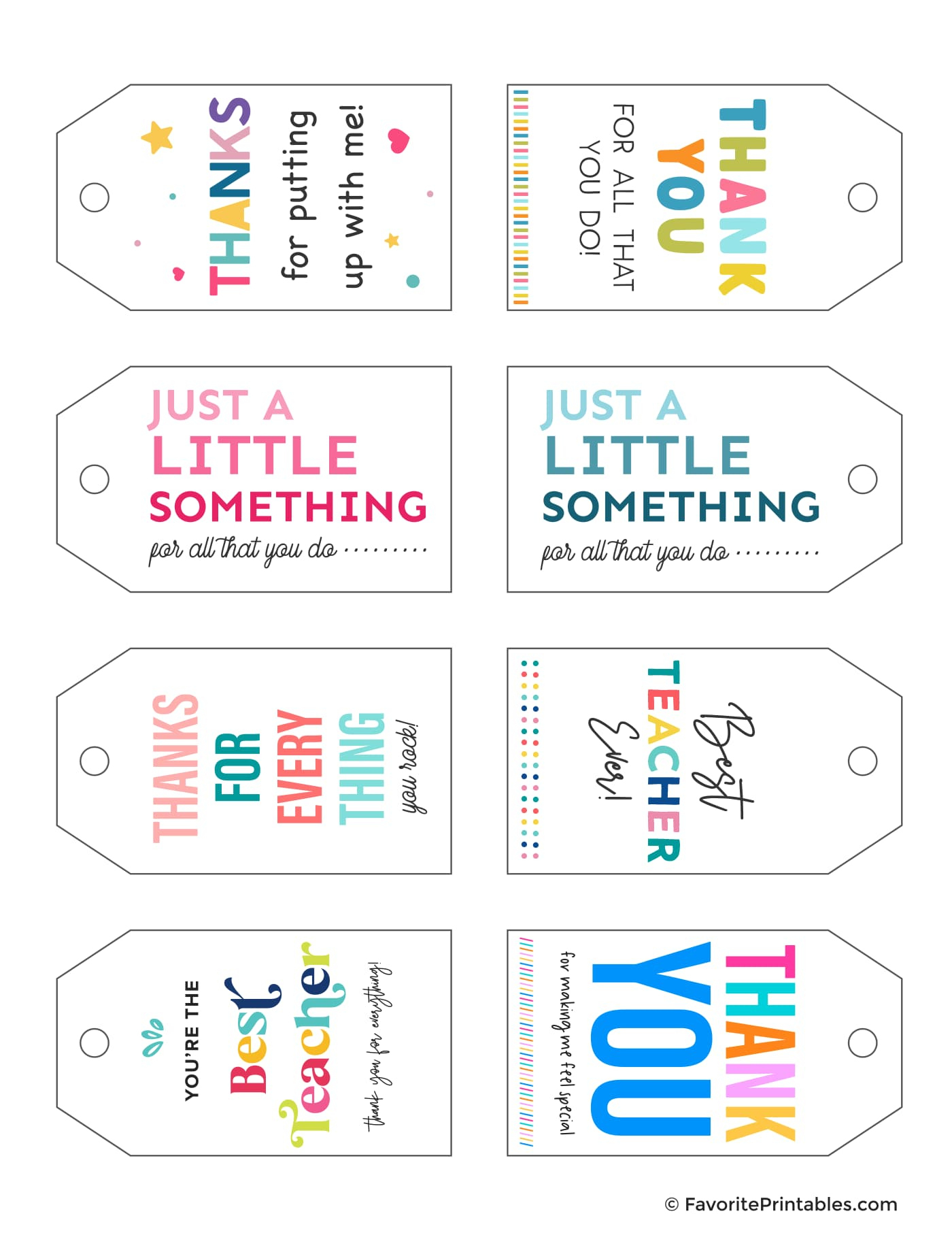 Free Printable Gift Tags For Teachers - Favorite Printables within Printable Teacher Christmas Tags