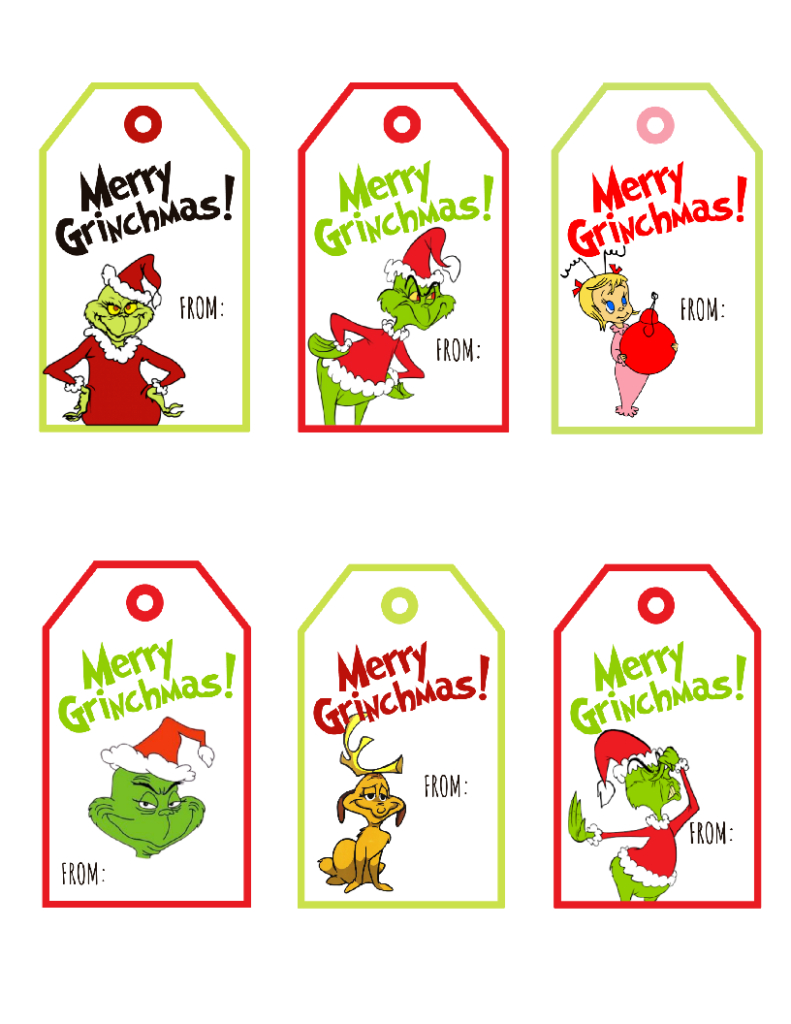 Free Printable Grinch Christmas Gift Tags | Baking You Happier with regard to Printable Grinch Christmas Tags