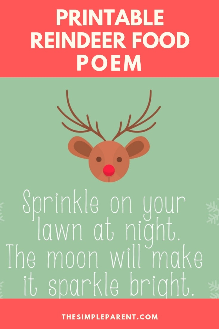 Free Printable Reindeer Food Poem &amp;amp; Farmhouse Bucket Craft - The with regard to Reindeer Food Poem Free Printable