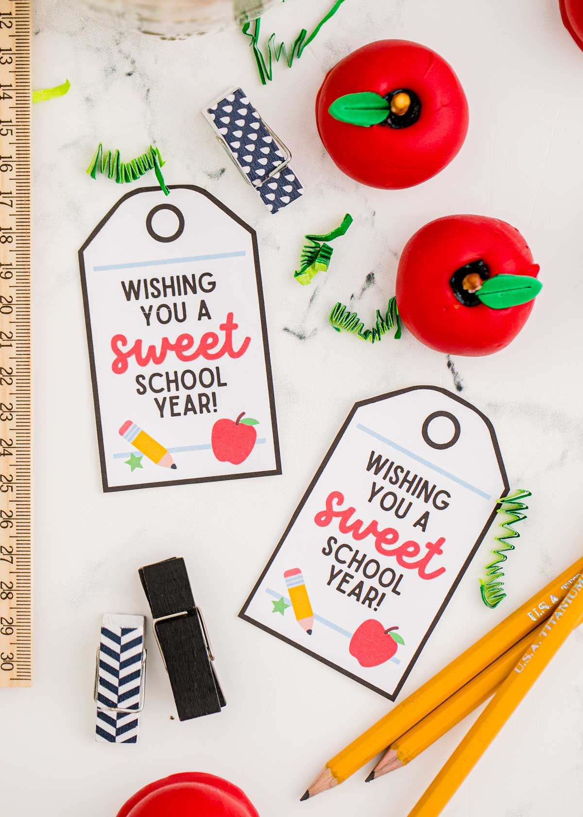Free Printable Sweet Teacher Gift Tags - Play Party Plan with Printable Teacher Christmas Tags