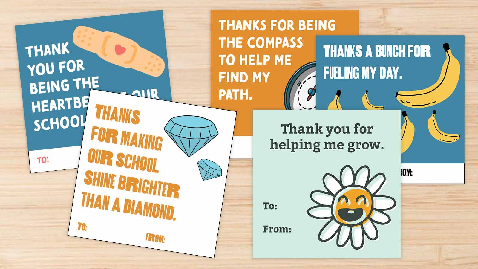 Free Printable Thank-You Cards For Custodians, Librarians &amp;amp; More with Free Printable Custodian Thank You Cards