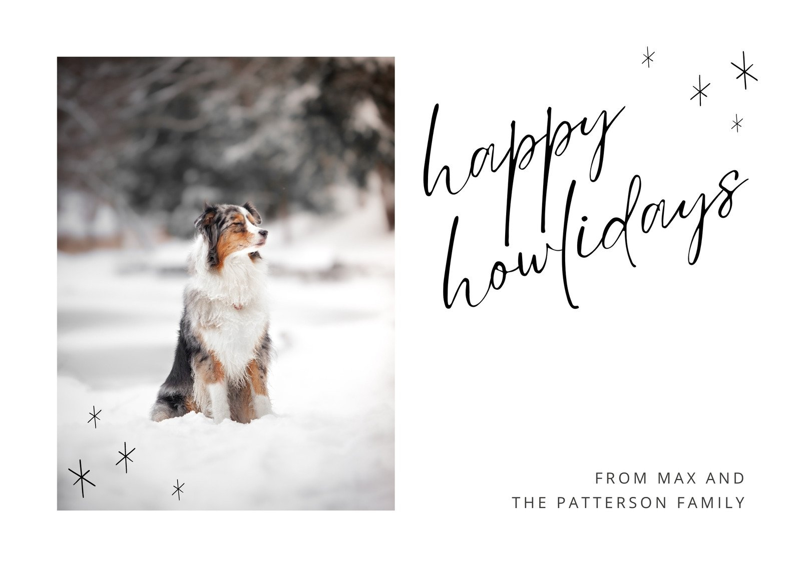 Free To Edit And Print Dog Christmas Card Templates | Canva intended for Printable Christmas Card Dog