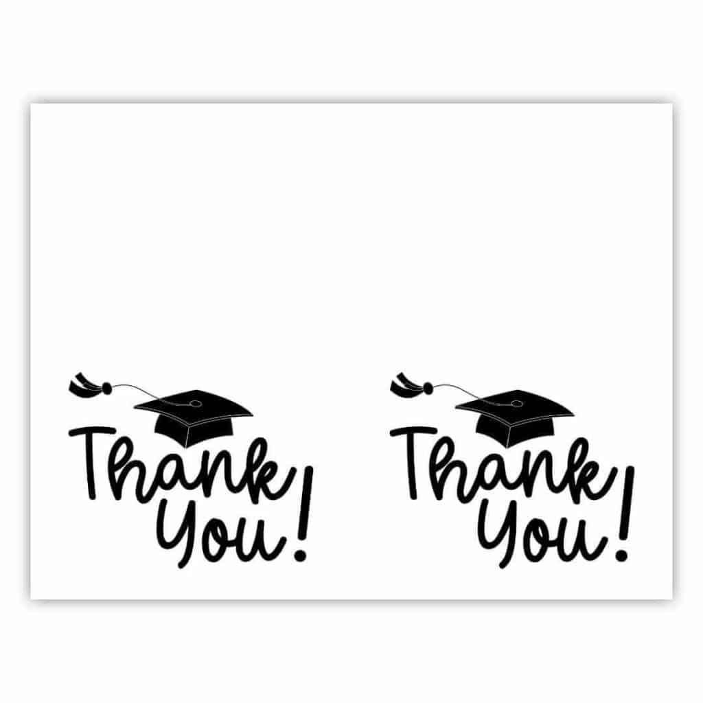 Graduation Thank You Cards - Sunshine And Rainy Days in Graduation Thank You Cards Printable