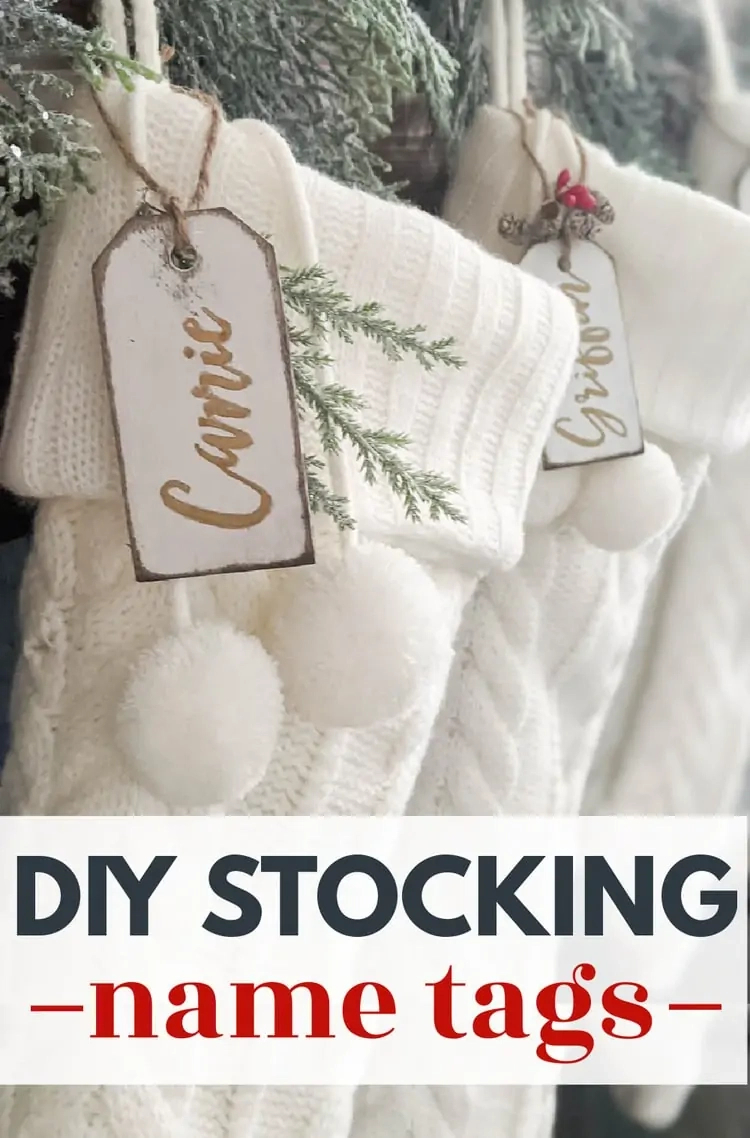 How To Make Beautiful Diy Stocking Name Tags for Free Printable Christmas Stocking Name Tags