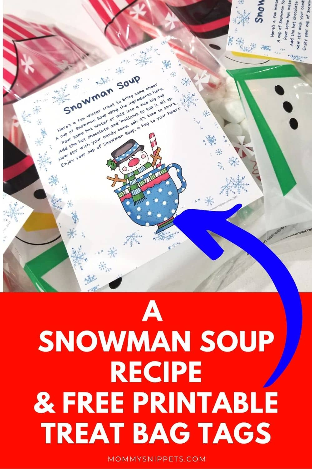 How To Make Snowman Soup Recipe + Free Printable Treat Tag with regard to Snowman Soup Printable Free Download