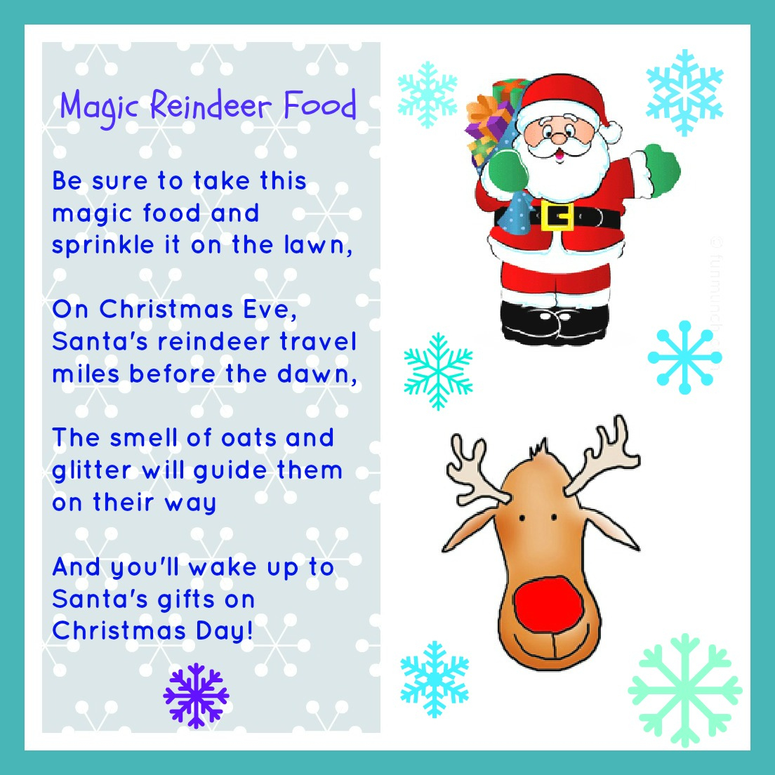 Magic Reindeer Food Free Printable throughout Magic Reindeer Food Printable Free Download