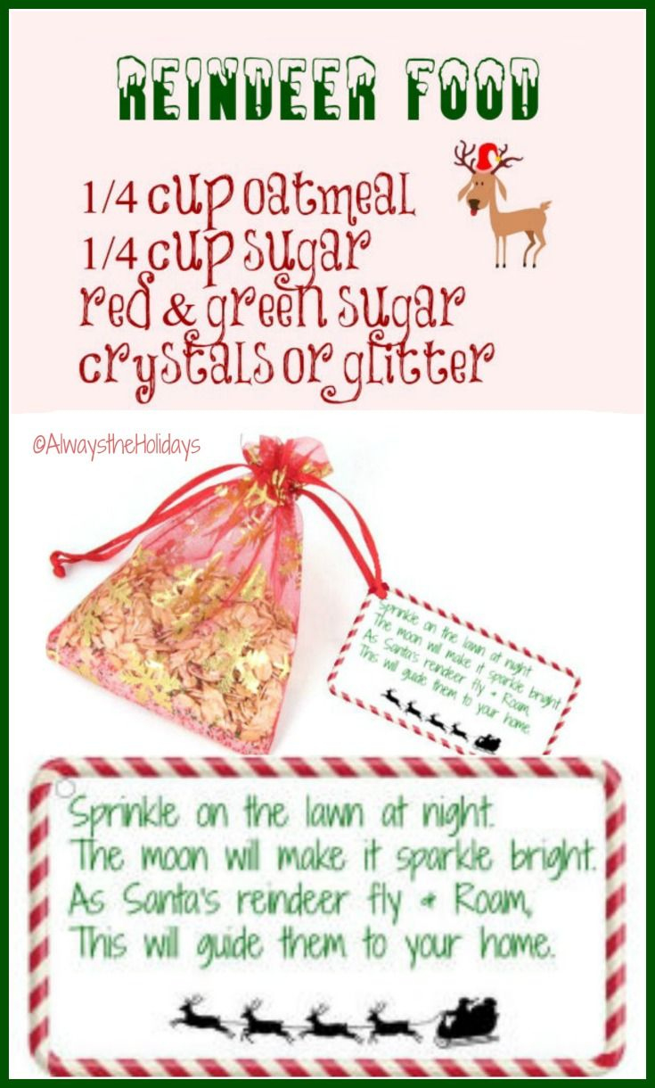 Magic Reindeer Food With Free Printable Label - Fun Reindeer Snack within Pinterest Reindeer Food Printable