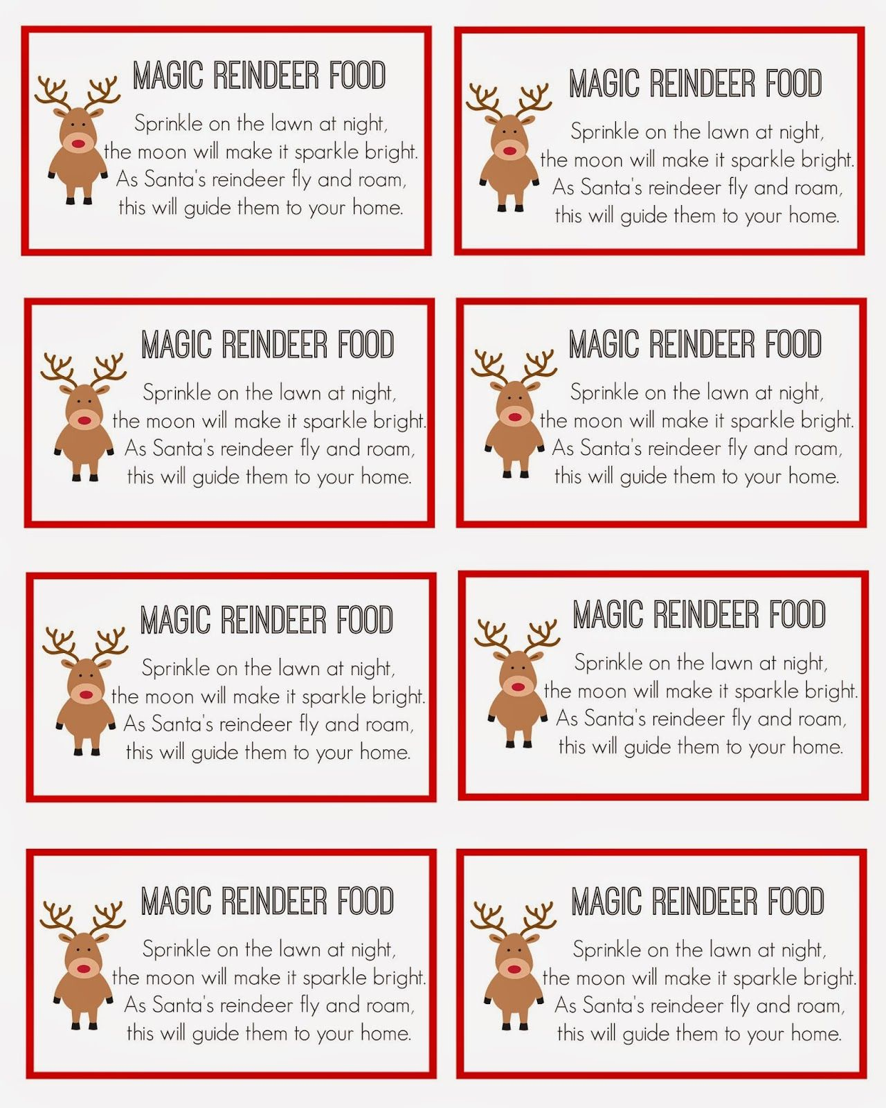 Magic Reindeer Food with regard to Magic Reindeer Food Recipe Printable