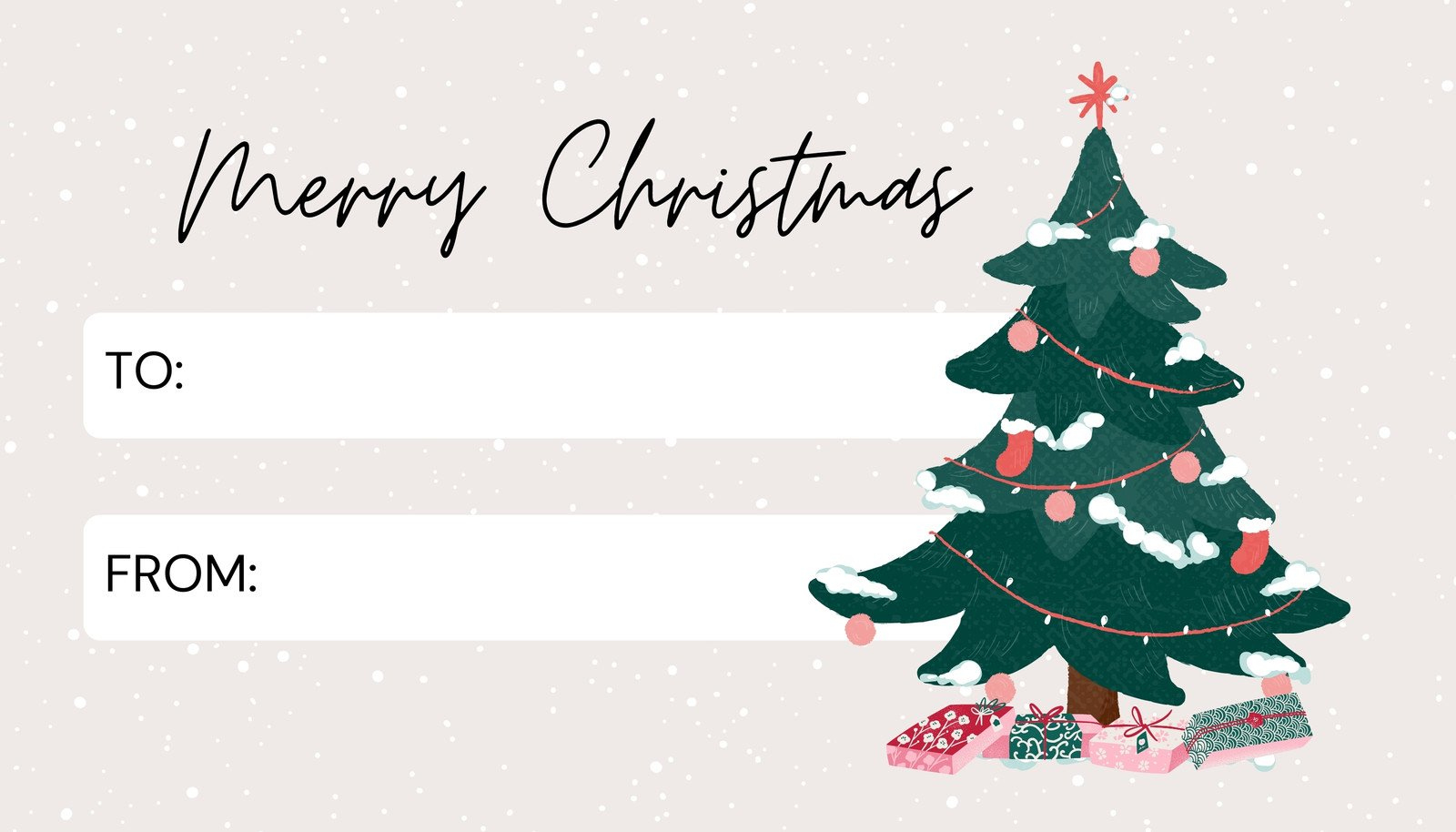 Page 2 - Free Custom Printable Christmas Tag Templates | Canva inside Printable Christmas Card For Gift