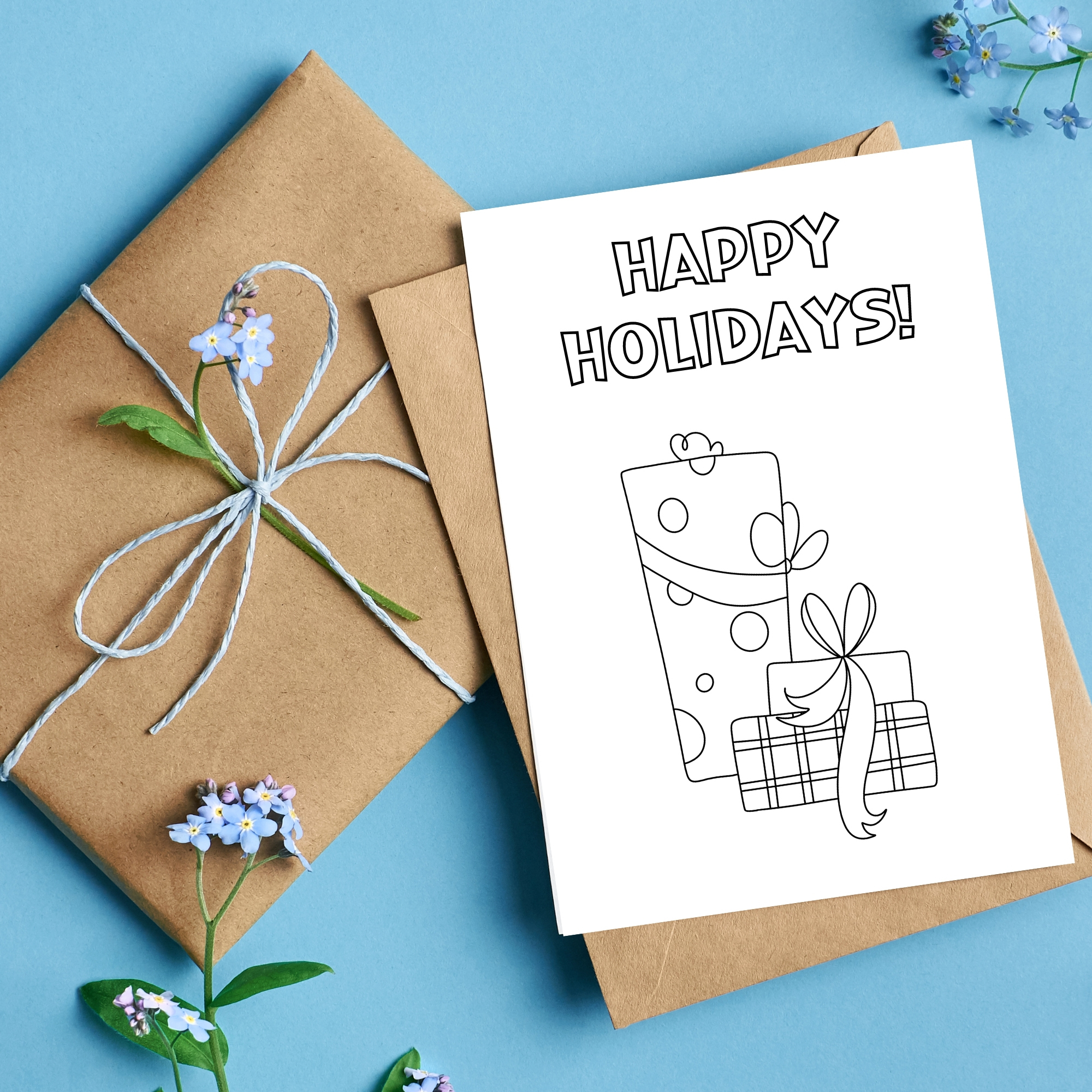 Printable Christmas Cards For Kids for Printable Christmas Card Craft