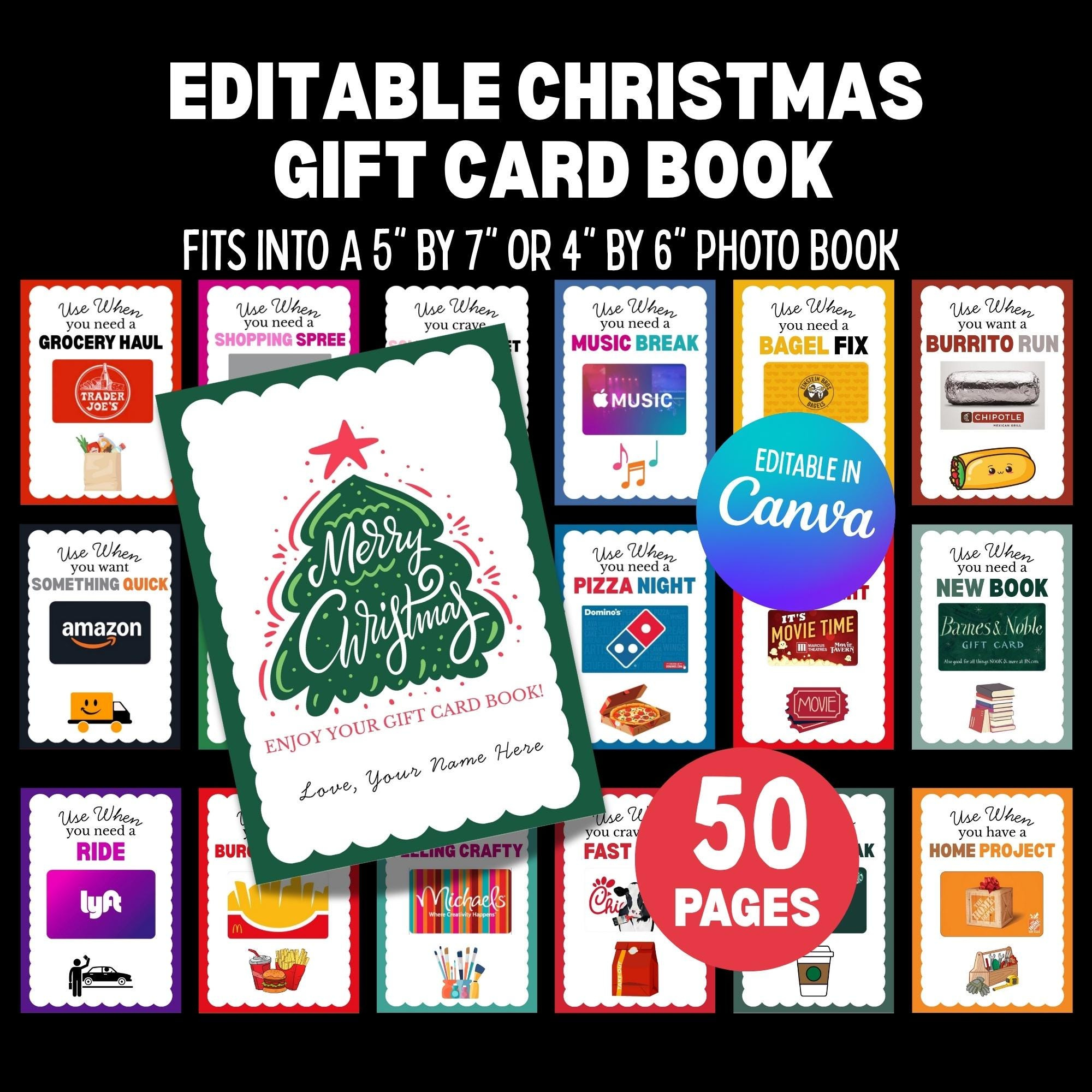 Printable Christmas Gift Card Books - 60+ Gift Ideas For 2025 for 50 Gift Card Amazon Christmas Printable