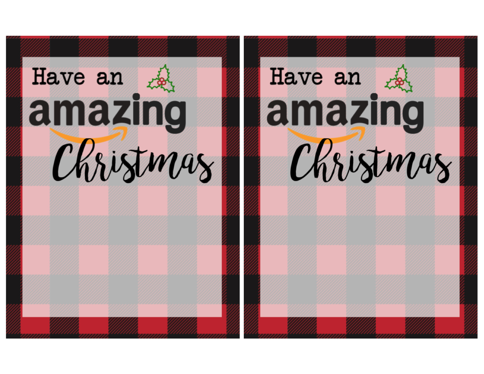 Printable Christmas Gift Card Holders For Amazon - Paper Trail Design within Amazon Gift Card Merry Christmas Printable