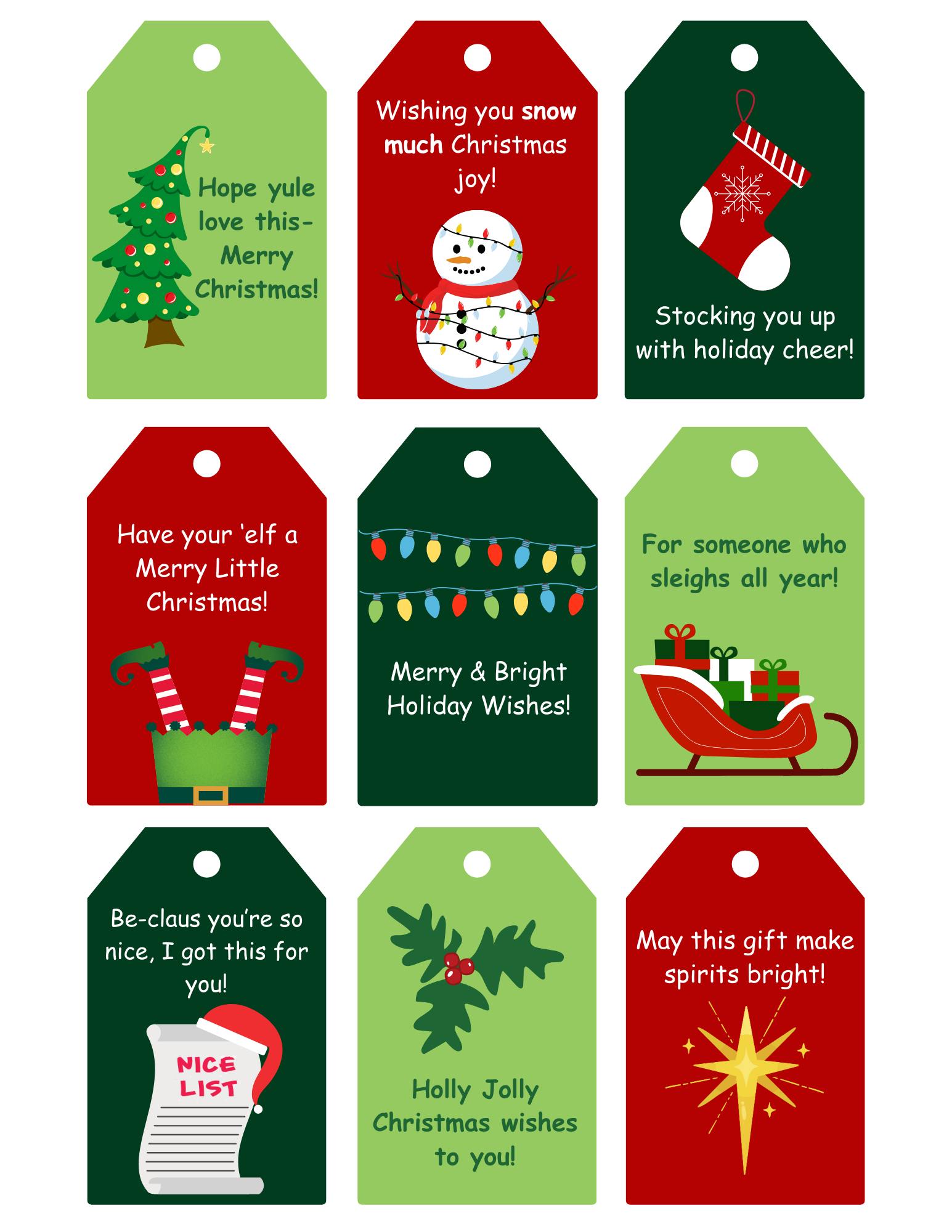 Printable Christmas Gift Tags | Signup regarding Printable Christmas Tags For Gifts