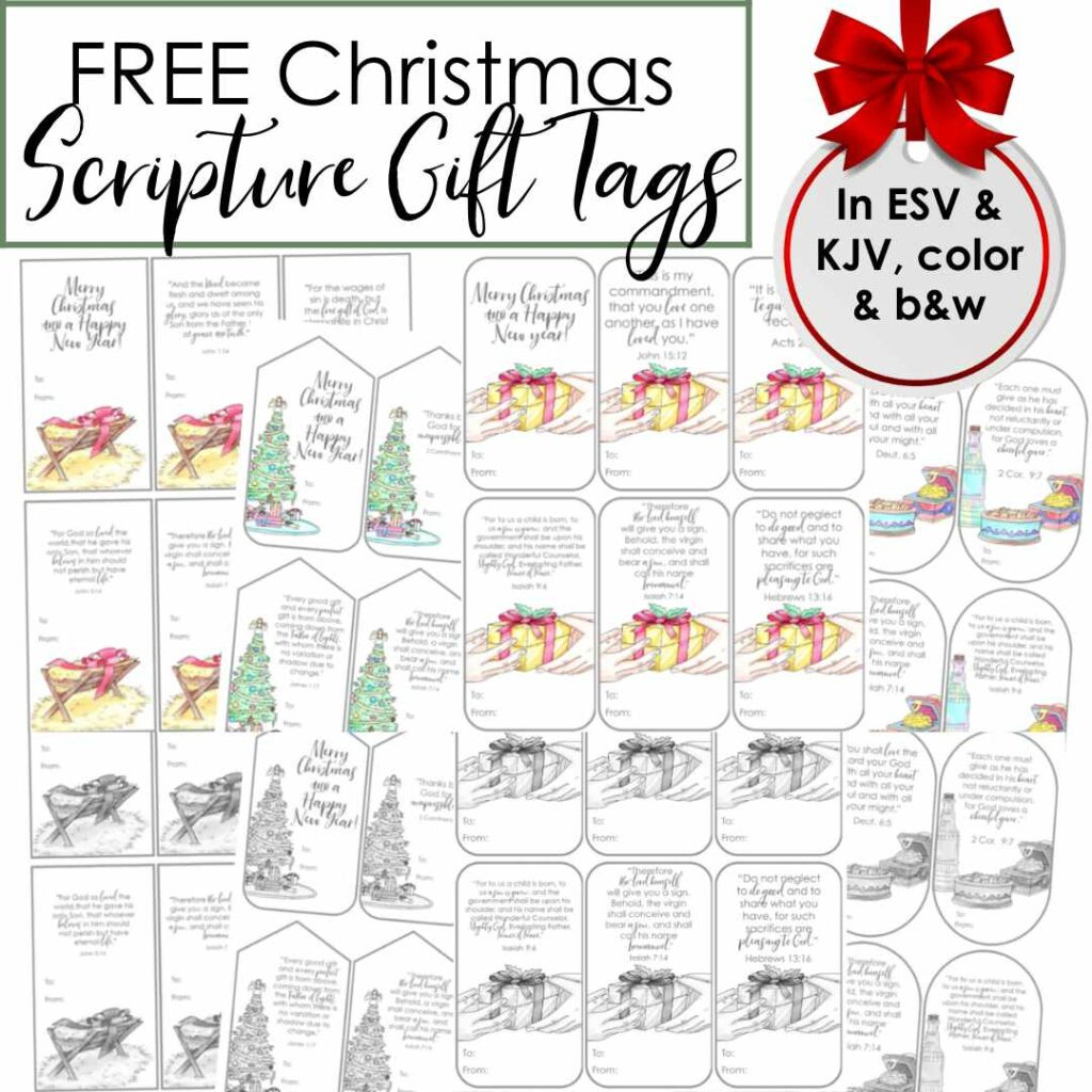 Printable Christmas Gift Tags With Scripture with Free Printable Christian Christmas Gift Tags