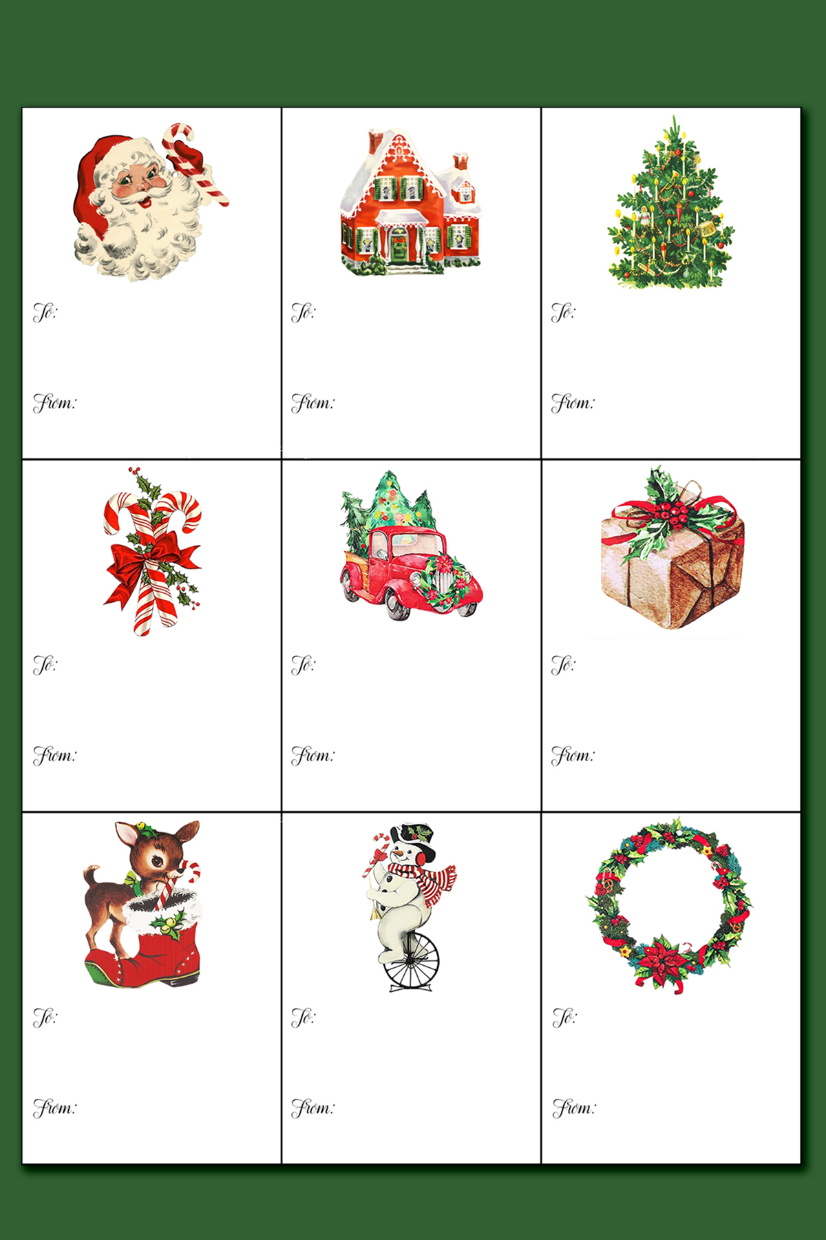Printable Christmas Labels For Gifts with Printable Christmas Sticker Gift Tags