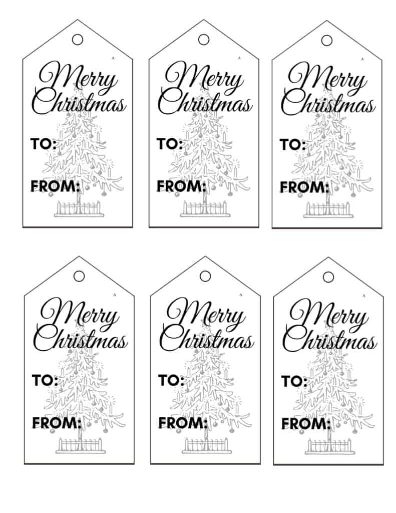 Printable Christmas Tags - Pdfs - Add A Little Adventure with Simple Printable Christmas Tags Black and White