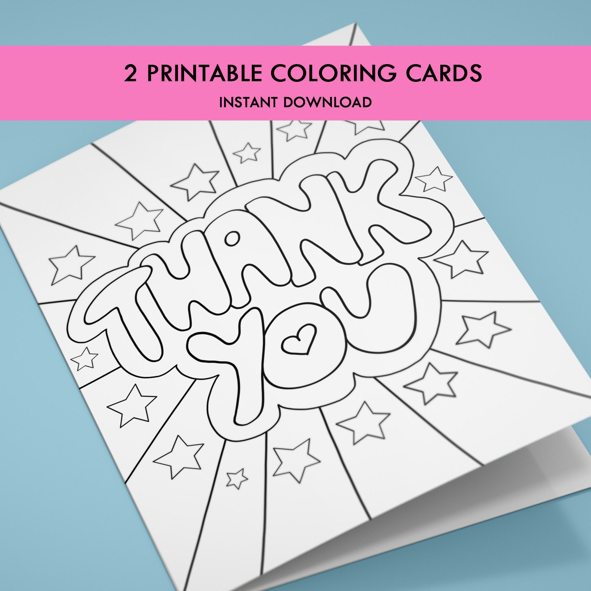 Printable Coloring Thank You Cards For Kids, Kids&amp;#039; Thank You with Thank You Cards Printable For Kids