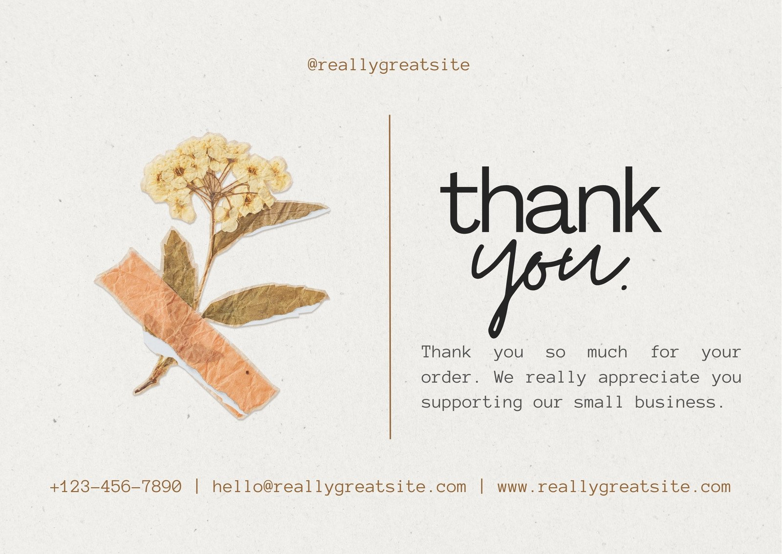 Printable, Customizable Thank You Card Templates | Canva regarding Thank You Card Design