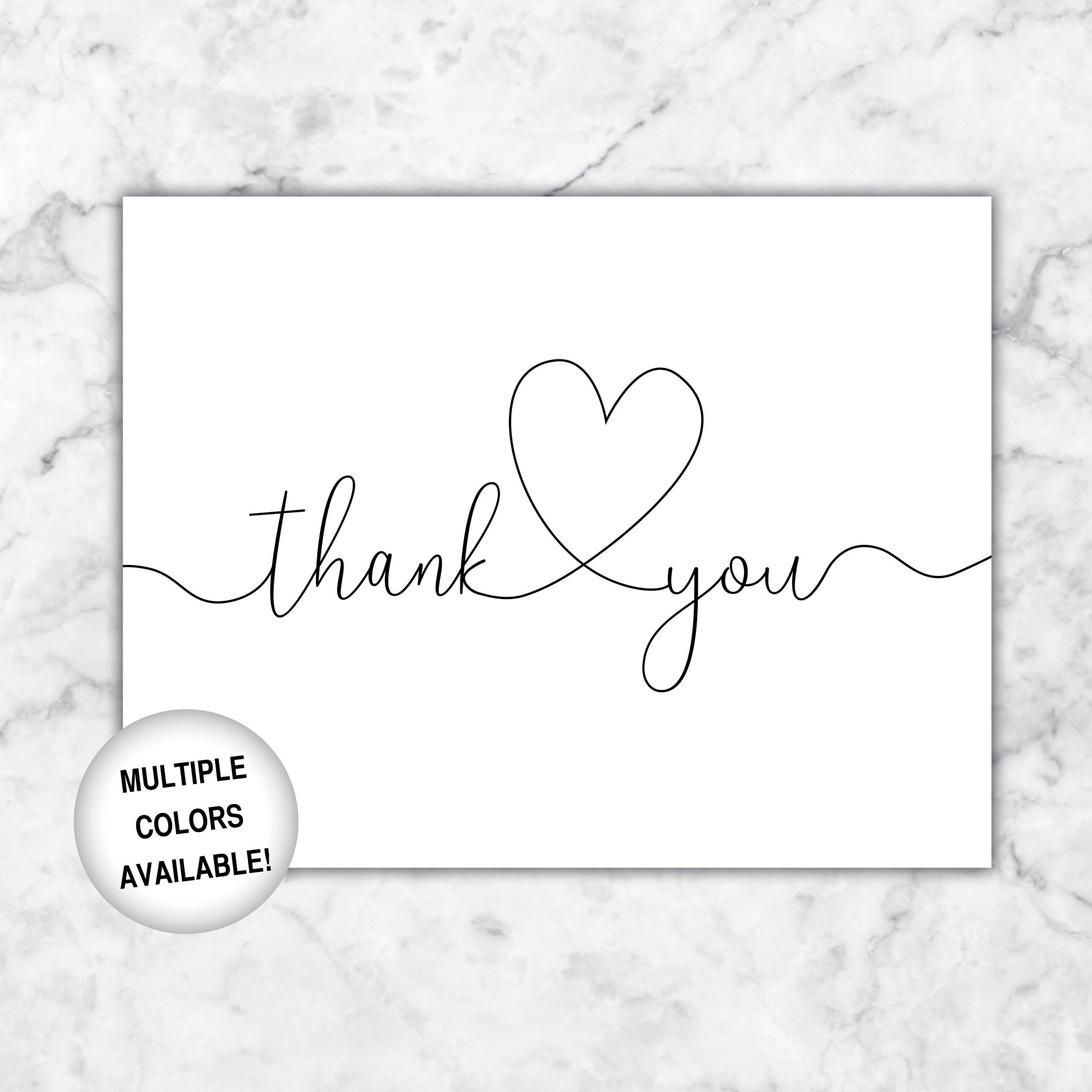 Printable Thank You Cards | Bridal Shower Thank You Cards | Thank in Thank You Cards Printable Black And White