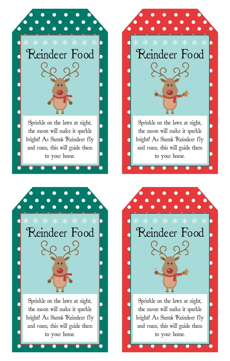 Reindeer Food Poem Labels - 11 Free Pdf Printables | Printablee regarding Reindeer Food Poem Free Printable Tags