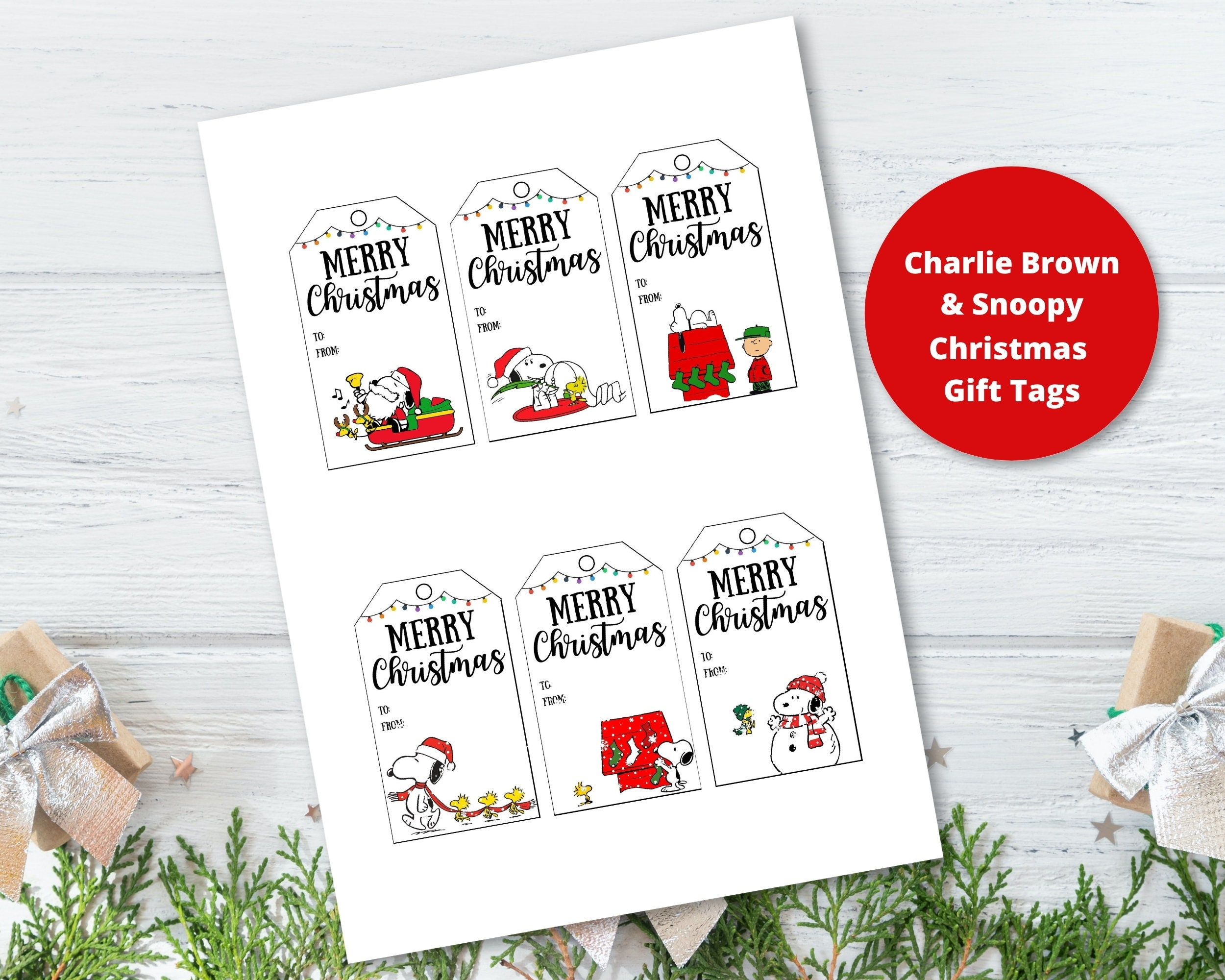 Snoopy Gift Tags Christmas - 60+ Gift Ideas For 2025 with Printable Christmas Tags Snoopy
