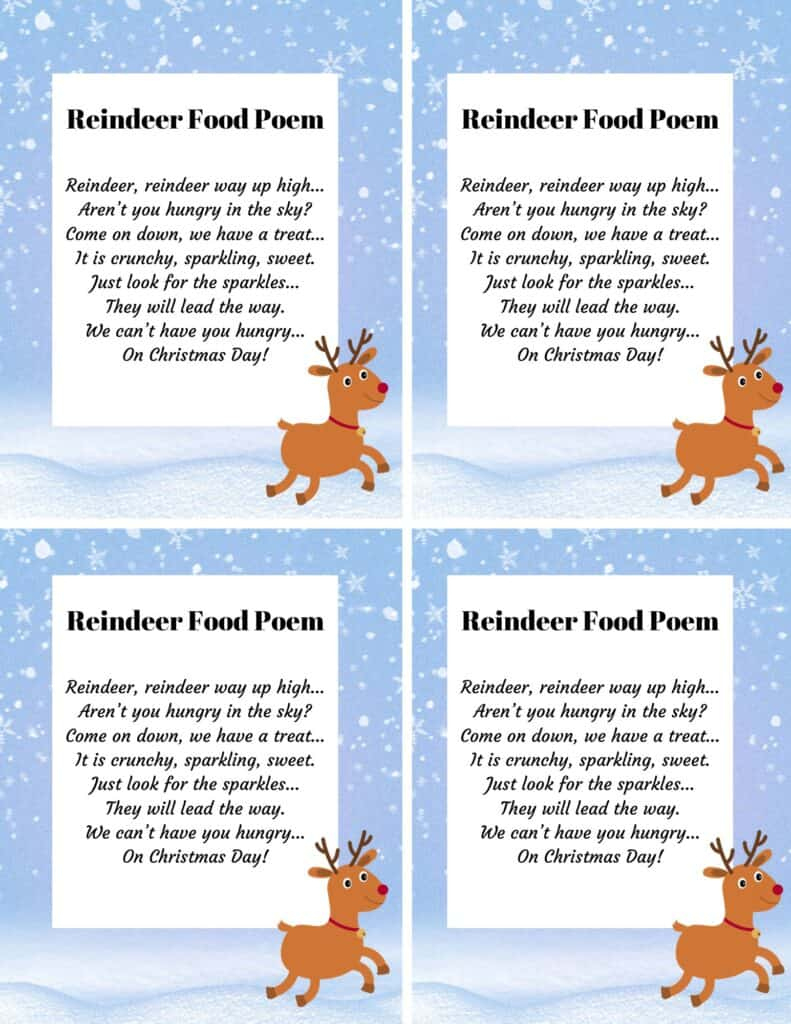 Sparkling Magical Reindeer Food Recipe: Rudolph&amp;#039;S Secret throughout Reindeer Food Printable Recipe