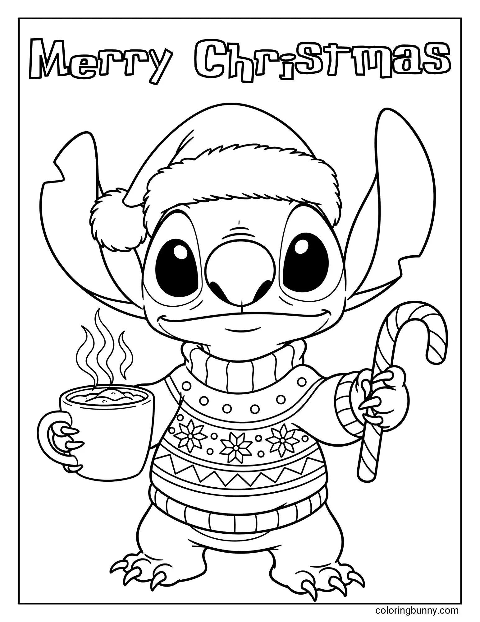 Stitch Christmas Coloring Pages (26 Free Printable Pdfs) inside Christmas Printable Coloring Pages