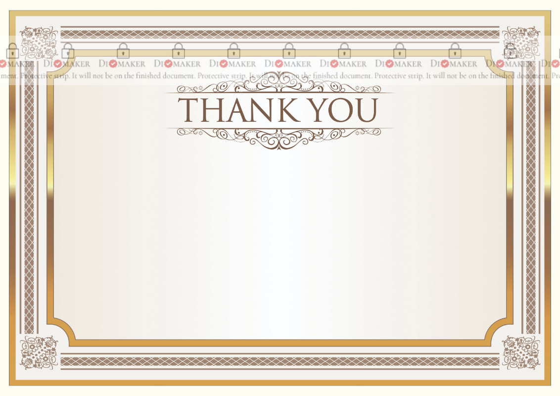 Thank You Card Template «Shine» - Dimaker - Templates - Thank You Card throughout Printable Thank You Cards And Envelopes