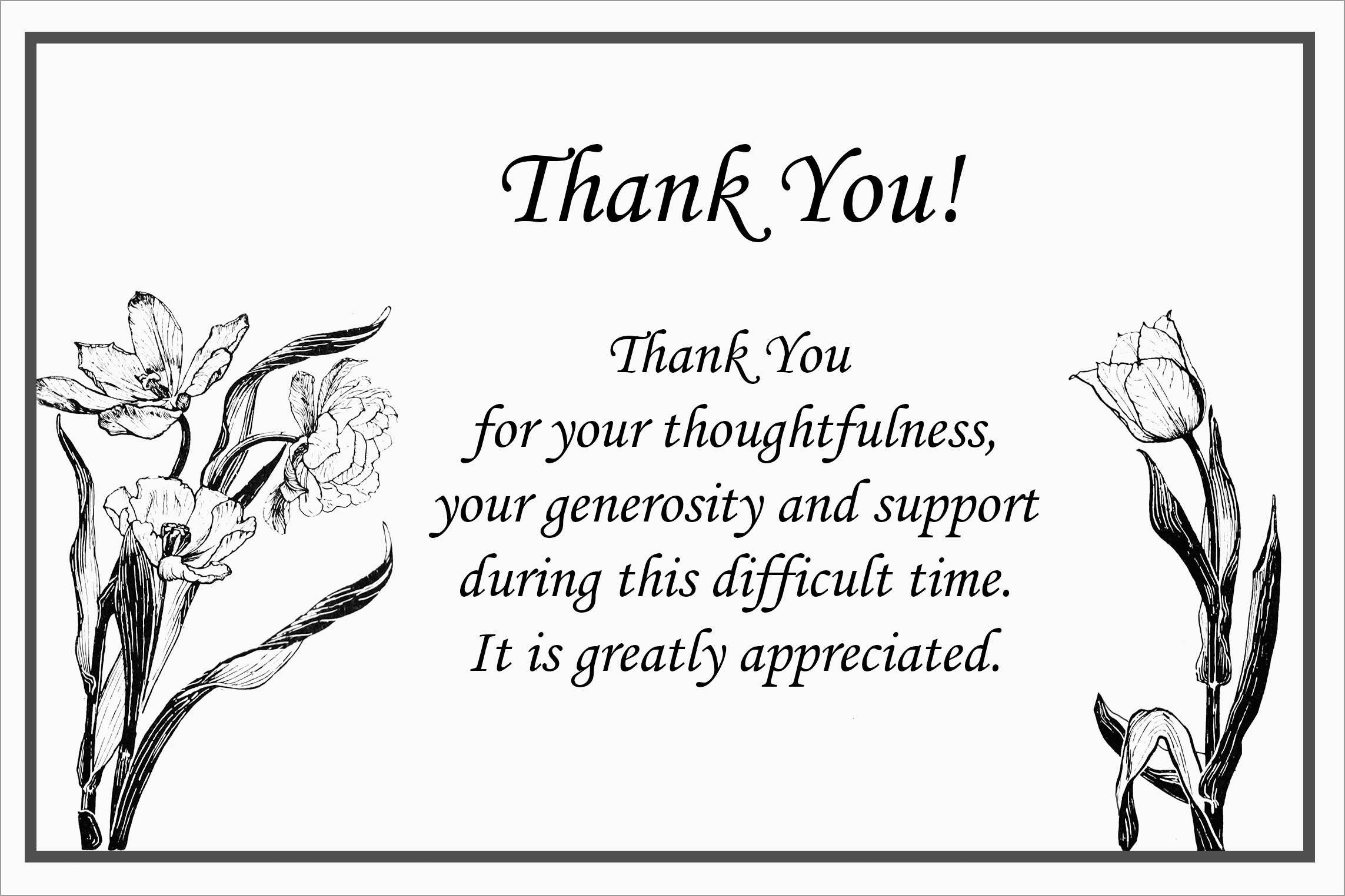 Thank You Flowers Hallmark Funeral Thank You Cards Assortment with Free Thank You Cards Hallmark Printable