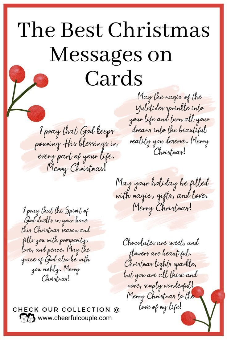 The Best Christmas Messages On Cards – Holiday Wishes For Your within Printable Christmas Card Verses For Handmade Cards