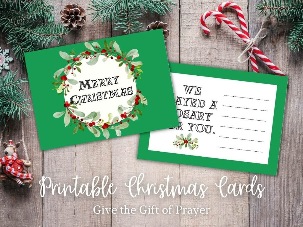 The Gift Of The Rosary Christmas Cards (Free Printable) - Kindling with regard to Kindle Gift Card Printable Christmas