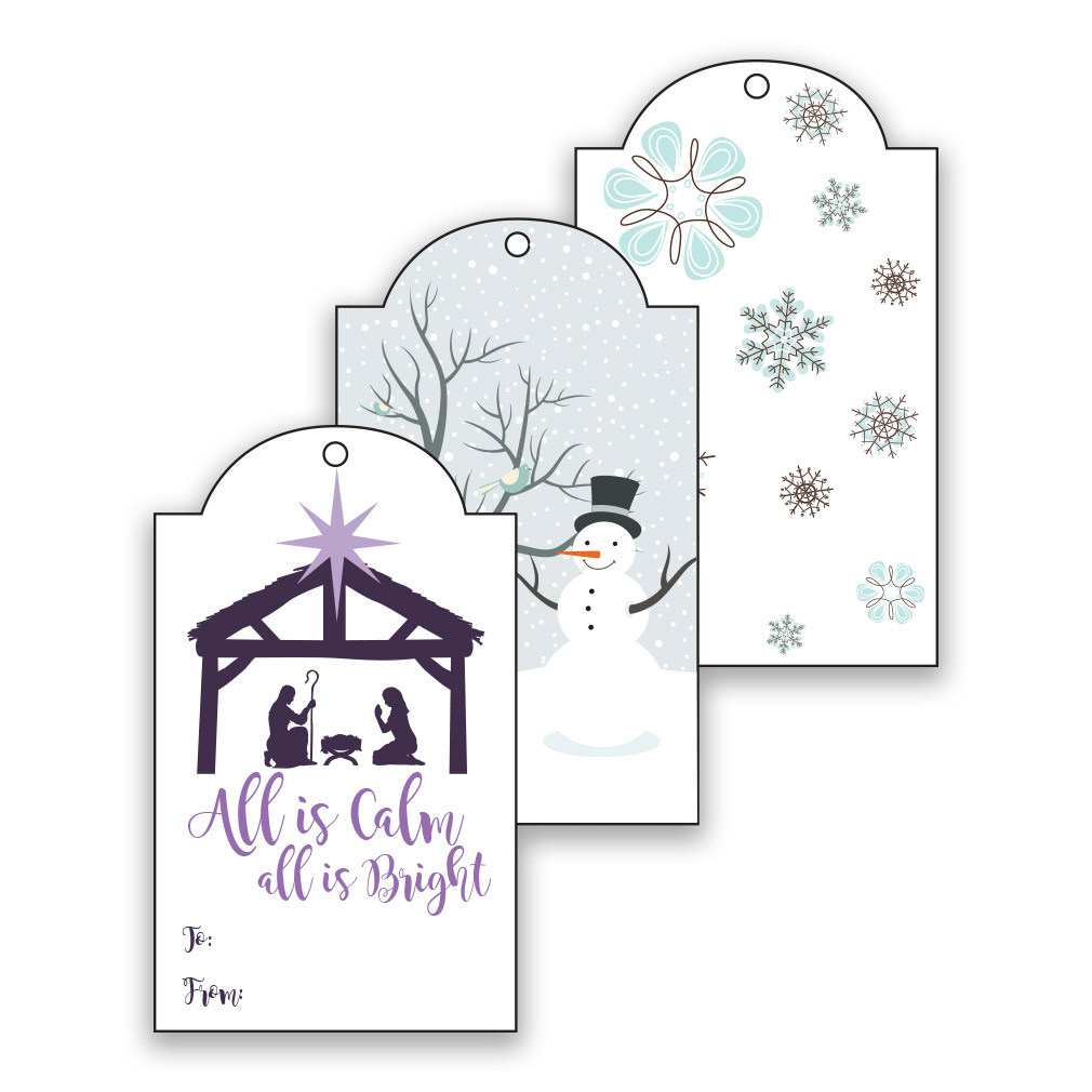 Winter Lds Christmas Gift Tags - Digital Download In Lds Holiday pertaining to Christian Christmas Tags Printable