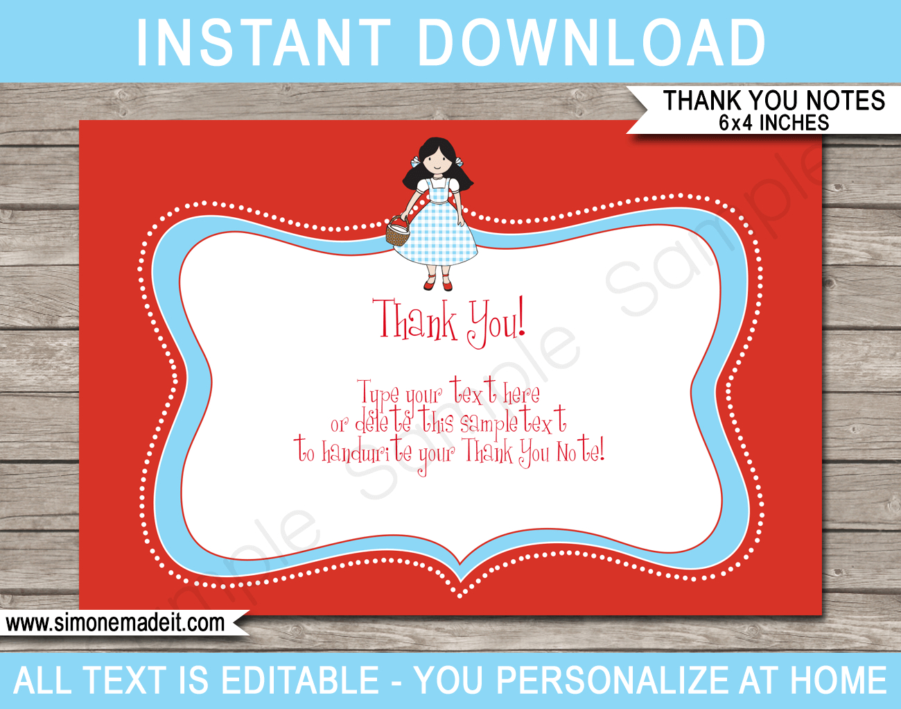 Wizard Of Oz Party Thank You Cards Template inside Wizard of Oz Thank You Cards Printable